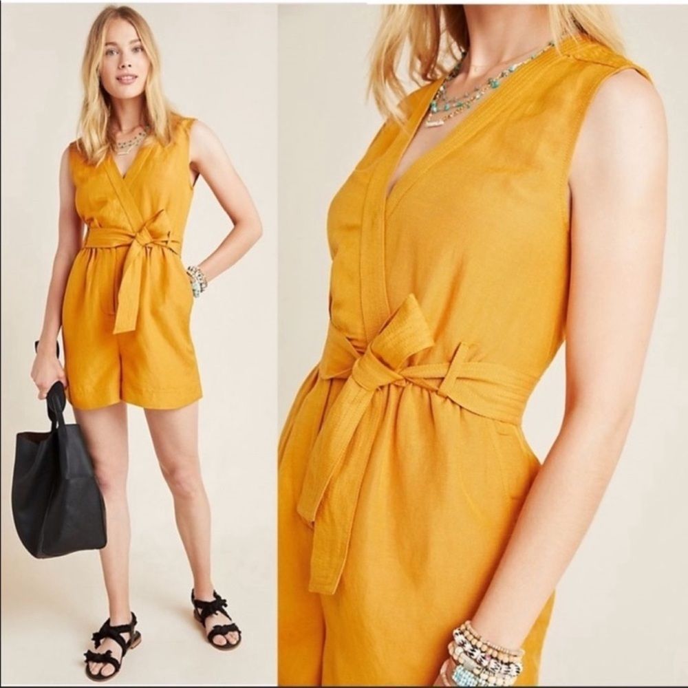 ANTHROPOLOGIE Mauve Romper NWT